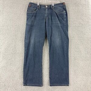 Worn Jeans Mens Size 35 x 30 Blue Denim Straight‎ Leg Casual Outdoor Cowboy